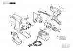 Bosch 0 601 955 655 Gsr 9,6-1 Cordless Screw Driver 9.6 V / Eu Spare Parts